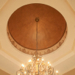 Copper dome with border scrollwork